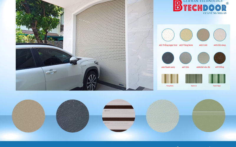 Làm thế nào để lựa chọn màu sắc phù hợp cho cửa cuốn - cửa kéo?